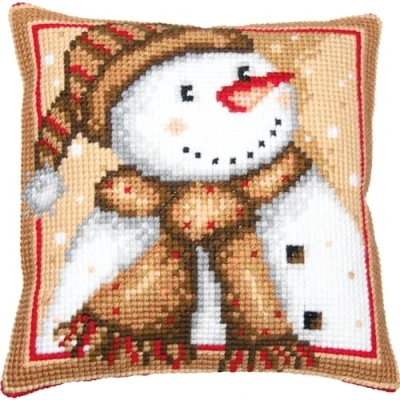Afbeelding van Vervaco Kruissteekkussen kit Sneeuwman PN 0202694