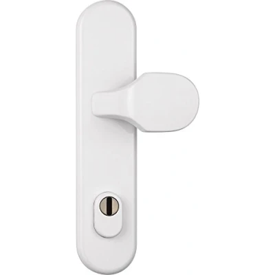 Afbeelding van ABUS HLZS814 W EK veiligheidsbeslag met cilinderbescherming, rond, wit, 122361