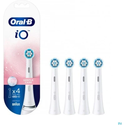 Afbeelding van Oral B IO Gentl e Buis Care Opzetborstels Wit 4 Stuks