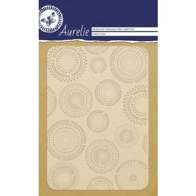 Afbeelding van Aurelie Dotted Circles Background Embossing Folder (AUEF1003) (DISCONTINUED)