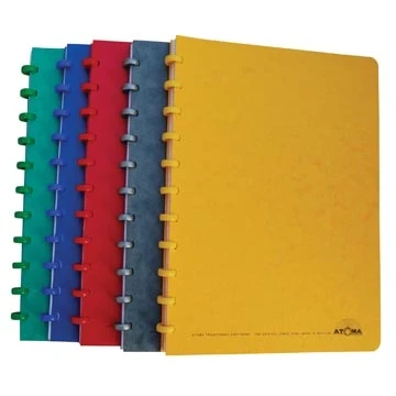 Afbeelding van Atoma Classic Schrift, Ft A4, 100 Bladzijden, Geruit 5 Mm, Geassorteerde Kleuren Patroonschrift