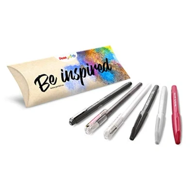 Afbeelding van Pentel Creatieve set, 6 delig, ideaal voor handbelettering, bullet journal, schets notities en nog veel meer. Arts gesorteerd