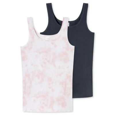 Afbeelding van Schiesser 2PACK Hemd voor kinderen, Maat: 164, Graphit rosa