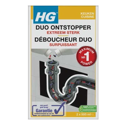 Afbeelding van HG Keuken Duo Ontstopper extreem sterk 1000ML