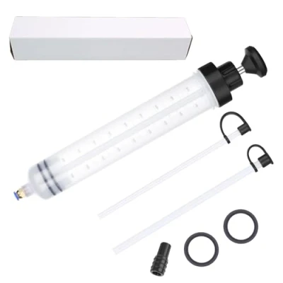 Afbeelding van Tkxjry 500 ml oliezuiger, handpomp, afzuigpomp, remvloeistofafzuigpomp, geschikt voor remvloeistof, transmissieolie, koelmiddel, motor, olieafzuigpomp, overvulpomp