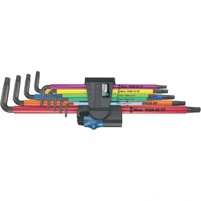 Afbeelding van 967/9 Tx Xl Multicolour Hf 1 Stiftsleutelset Met Vasthoudfunctie, Lang, 9 Delig
