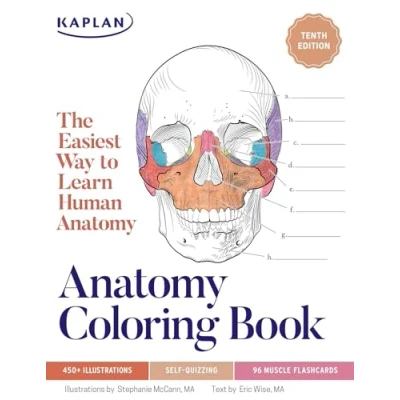 Afbeelding van Anatomy Coloring Book with 450+ Realistic Medical Illustrations Quizzes for Each: The Easiest Way to Learn Human