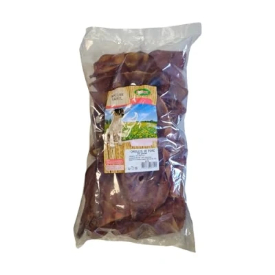 Afbeelding van BUBIMEX Varkensoren Kauwsnacks voor honden Bevordert de mondhygiëne 100% natuurlijk rijk aan eiwitten 50 eenheden 2 kg
