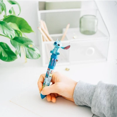 Afbeelding van Grupo Erik 3D Multicolor Pen Stitch, Disney 10 kleuren in 1 balpen