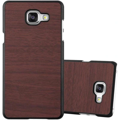 Afbeelding van Cadorabo Hoesje geschikt voor Samsung Galaxy A5 2016 in WOODEN KOFFIE Beschermhoes gemaakt van flexibel TPU silicone Case Cover