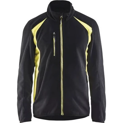 Afbeelding van Blaklader Fleecejack 4730 2510 Zwart/High Vis Geel XL