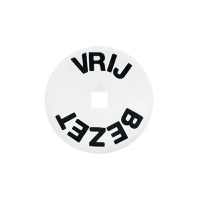 Afbeelding van Intersteel VRIJ/BEZET plaatje tbv WC overslag emaille
