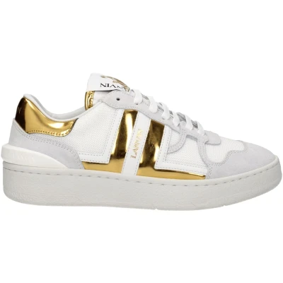Afbeelding van Fabric Sneakers with Logo Detailing and Lace Up Closure Wo White