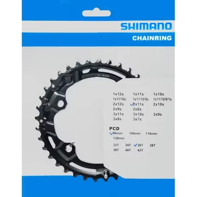 Afbeelding van Shimano Kettingblad Deore 11V 36T FC M5100 2 zwart
