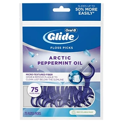 Afbeelding van Oral B Glide 3D Witte Floss Picks, Stralende Munt 75 Ea