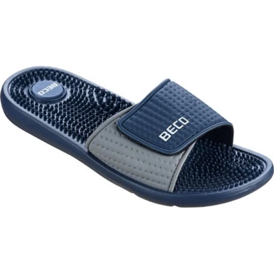 Afbeelding van Beco Badslippers Met Klittenband Donkerblauw Heren Maat 45