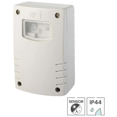 Afbeelding van Schemerschakelaar IP44 waterdicht Met instelbare tijdklok Lichtsensor buiten Schemersensor