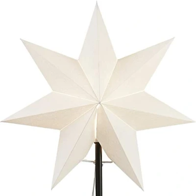 Afbeelding van Star Trading Verwisselbare paraplu Kerstster Frozen vanStar Trading, 3D papieren ster Kerstmis in wit, decoratieve Ø: 34 cm