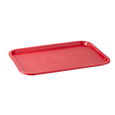 Afbeelding van APS Fast Food dienblad, onbreekbaar en vaatwasmachinebestendig Made in Germany, 53 x 32,5 cm, hoogte 2 cm (GN 1/1), rood