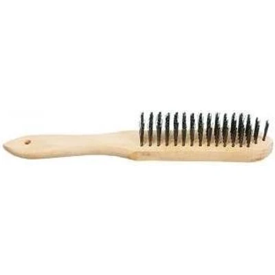 Afbeelding van topex staalborstel 5 rij houten model 14a615