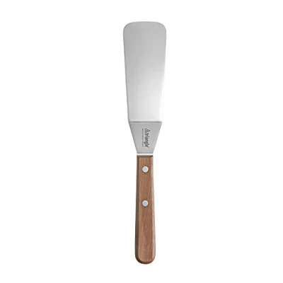 Afbeelding van Triangle Paletmes met Knik 12 cm RVS Lemmet Luxe Kersenhouten Handvat