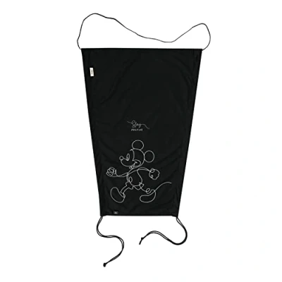 Afbeelding van Hauck universele zonneluifel voor baby&#039;s en kinderen, met 50+ UV bescherming, afzonderlijk verstelbaar, opvouwbaar, past op buggy&#039;s, wandelwagens, kinderwagens reiswiegen Mickey Mouse Black