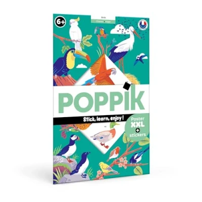 Afbeelding van Poppik stickerposter vogels