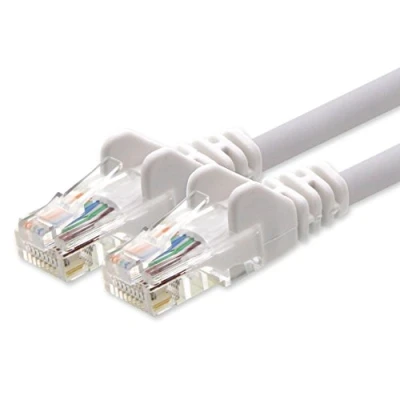 Afbeelding van 1aTTack.de Netwerkkabel CAT5e 2x RJ45 stekker UTP netwerk patchkabel 30m wit