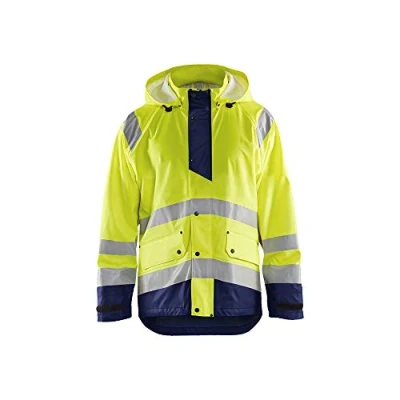 Afbeelding van Blaklader Regenjas High Vis LEVEL 1 4323 2000 Geel/Marineblauw XL