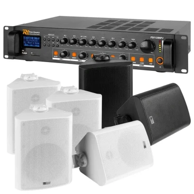 Afbeelding van Power Dynamics 100V 2 zone (binnen en buiten) geluidsinstallatie 90W