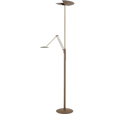Afbeelding van HighLight LED vloerlamp New Sapporo, brons, 183 cm, metaal Dimmer CCT