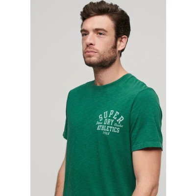 Afbeelding van Superdry Athletic College Graphic T shirt Met Korte Mouwen Groen 2XL Man