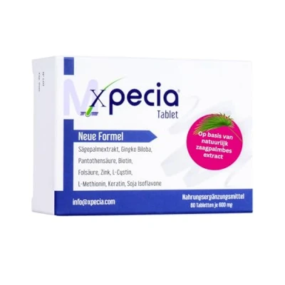 Afbeelding van Xpecia Men Original Vitaminen biotine zag palmetto haaruitval blocker DHT haargroei