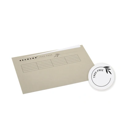 Afbeelding van Vouwmap Djois Tree Free A4 ongelijk 226gr beige per 10