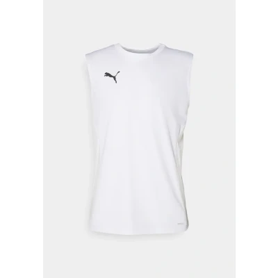 Afbeelding van Puma Teamgoal Sleeveless Top, Heren, Maat: Small, White/black/feather gray