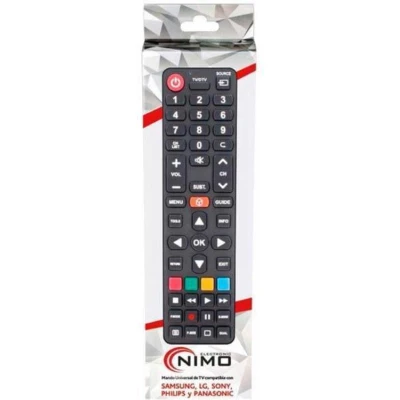 Afbeelding van Universele afstandsbediening NIMO Zwart LG, Panasonic, Philips, Samsung, Sony
