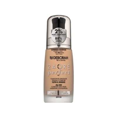 Afbeelding van Deborah Milano Vloeibare make up, 24 uur perfect, hydraterend, SPF 20, nr. 2 True Beige, 30,0 ml, 1