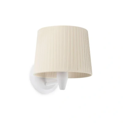 Afbeelding van Faro Lighting (UK) SAMBA Wandlamp met schaduw wit, E27