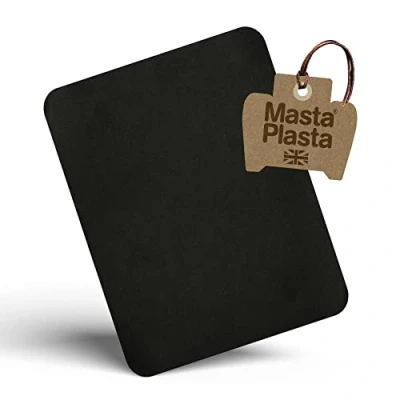 Afbeelding van MastaPlasta Extra grote instant zelfklevende suède reparatie patch zwart 28cm x 20cm (11in 8in). Bekleding kwaliteit patches voor banken, autostoelen, tassen en meer. Perfect de meeste