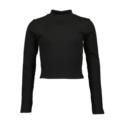 Afbeelding van Blue Seven Langarm MIT Stehkragen Trui, Dames, Maat: 140, Schwarz
