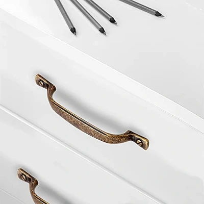 Afbeelding van Emuca 9160208 handgrepen voor meubelstuk, CC 96 mm, zamak, bronskleur, 20 stuks