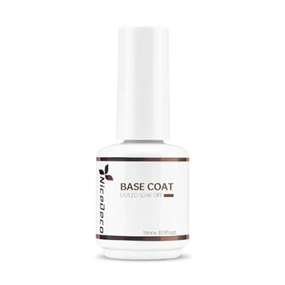 Afbeelding van Nicedeco Base Coat Gel UV LED Gellak Soak Off Glossy Nail Clear Polish Art Manicure 15ml