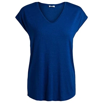 Afbeelding van PIECES Dames Pcbillo Tee_Lurex Stripes T shirt, surf The Web, M