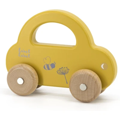 Afbeelding van Label Oker Houten Speelgoed Auto LLWT 25026