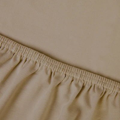 Afbeelding van Kayori Edo splittopper hoeslaken katoensatijn Khaki 180/210 220
