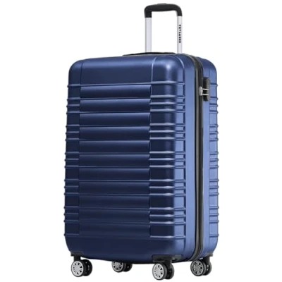 Afbeelding van TRVLMORE Kofferset 3 Delig 38L Handbagage + 110L Ruimbagage Lichtgewicht Trolley Reiskoffer Set Donkerblauw