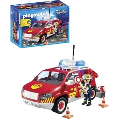 Afbeelding van PLAYMOBIL® Brandmeisterfahrzeug mit Licht und Sound P 71375