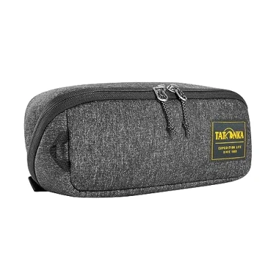 Afbeelding van Tatonka Toilettas Square Zip Pouch M (2L) opklapbare waszak met 2 netvakken ritssluiting PFC/PFAS vrij 10 x 25 9 cm (zwart)