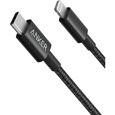 Afbeelding van Anker USB C naar Lightning kabel, 331 nieuw nylon snellaadkabel (1 m, MFi gecertificeerd) iPhone oplaadkabel voor 13 Pro 12 Max 11 X XS XR, AirPods Pro, ondersteunt stroomvoorziening