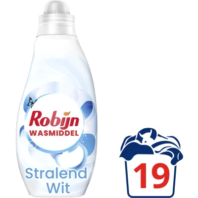 Afbeelding van 2+3 gratis: Robijn Klein &amp; Krachtig Wasmiddel Stralend Wit 19 Wasbeurten 665 ml